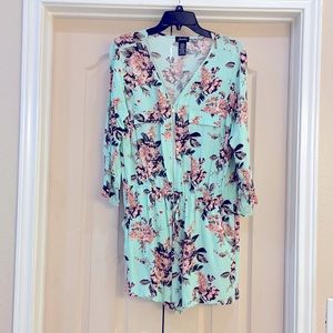 Three quarter length sleeve romper